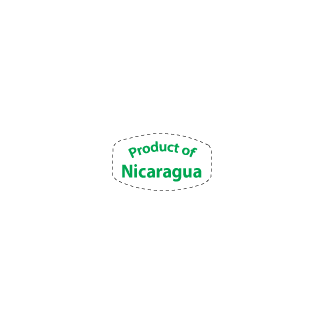 Product of Nicaragua  Green on White