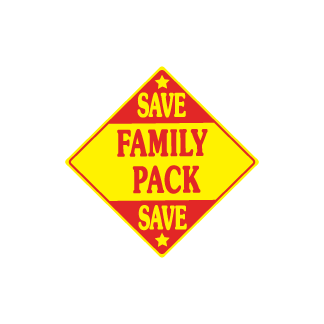 Family Pack Save meat label