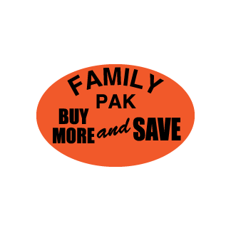 Family Pak Buy More and Save meat label