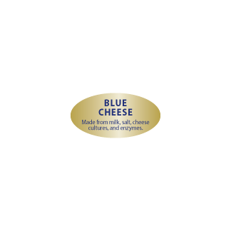 Blue Cheese Gold Foil bakery deli label
