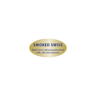 Smoked Swiss - Blue on Gold Foil