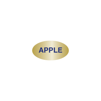 Apple flavor label bakery produce