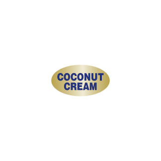 Coconut Cream Gold Foil deli bakery label