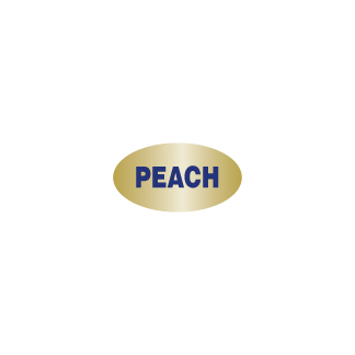 Peach  Blue on Gold Foil