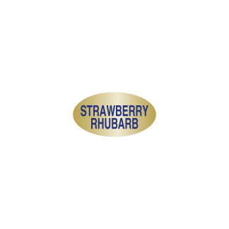 Strawberry Rhubarb - Blue on Gold Foil
