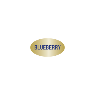 Blueberry Gold Foil bakery deli label