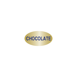 Chocolate flavor bakery deli label