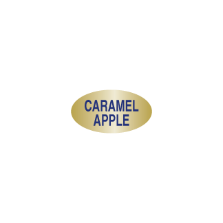 Caramel Apple Gold Foil bakery deli label