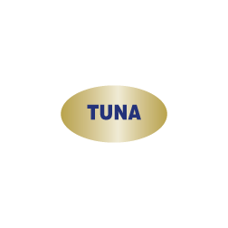 Tuna - Blue on Gold Foil