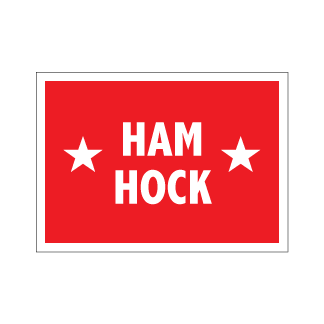 Ham Hocks Label