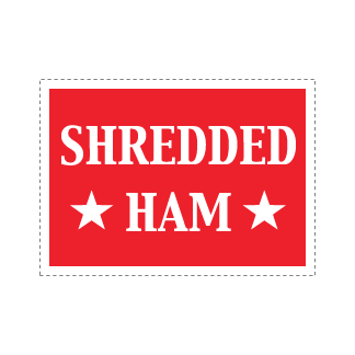 Shredded Ham  - Red & White