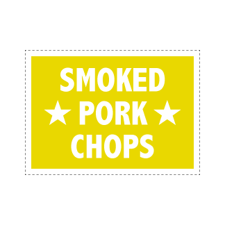 Smoked Pork Chops - Yellow & White