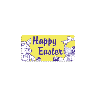 Happy Easter Label