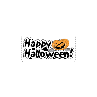 Happy Halloween Label