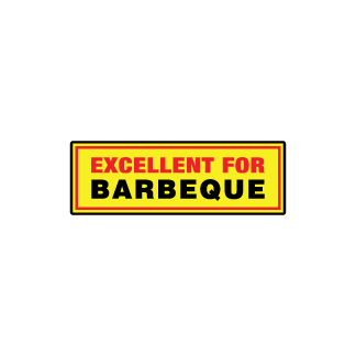 Excellent for Barbeque meat label