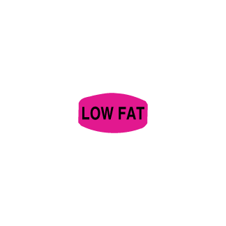 Low Fat   Black on Pinkglo
