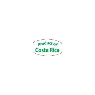Product of Costa Rica  Green on White