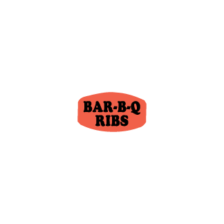 Bar-B-Q Ribs meat label