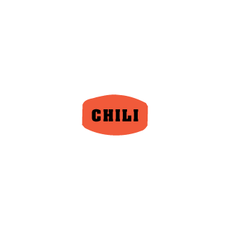 Chili meat deli label