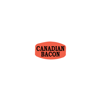 Canadian Bacon meat deli label