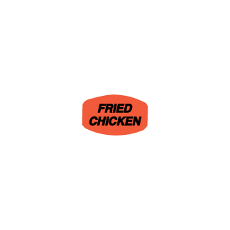 Fried Chicken - Black on Redglo