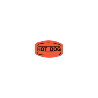 Hot Dog Label