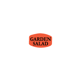 Garden Salad deli label