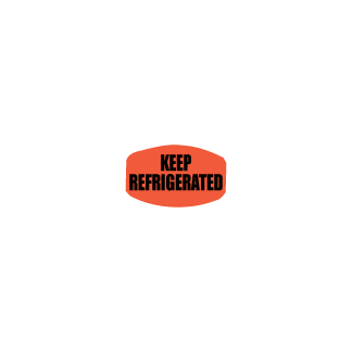 Keep Refrigerated  Black on Redglo