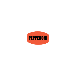 Pepperoni  Black on Redglo