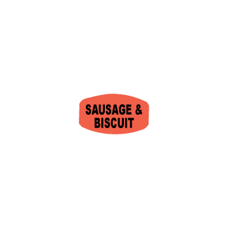 Sausage & Biscuit - Black on Redglo