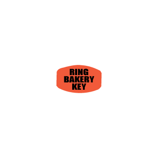 Ring Bakery Key - Black on Redglo