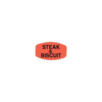 Steak & Biscuit - Black on Redglo