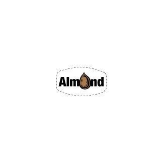 Almond bakery deli label