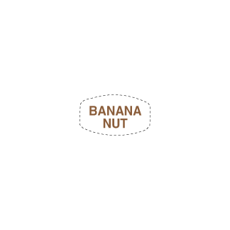 Banana Nut flavor label bakery deli