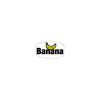 Banana flavor label bakery deli produce