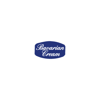 Bavarian Cream flavor label bakery deli