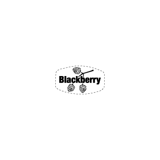 Blackberry flavor bakery deli label