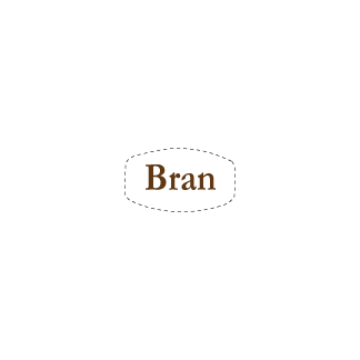 Bran flavor bakery deli label