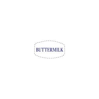 Buttermilk flavor bakery label