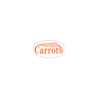 Carrot flavor bakery deli label