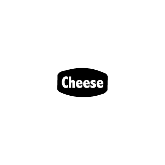 Cheese flavor bakery label deli