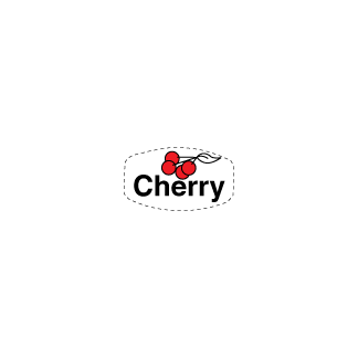 Cherry bakery deli label label
