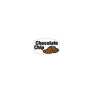 Chocolate Chip bakery deli label