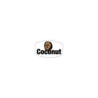 Coconut flavor bakery deli label
