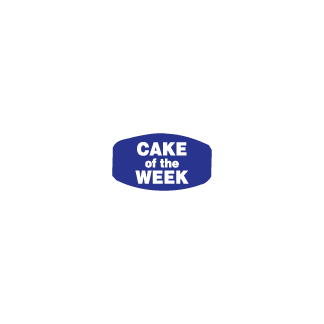 Cake of the Week bakery label