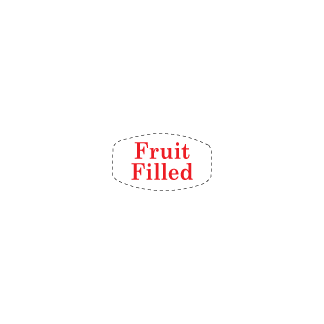 Fruit Filled bakery label