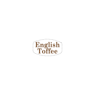 English Toffee flavor bakery deli label