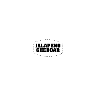 Jalapeno Cheddar on white