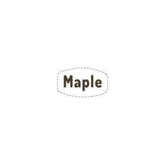 Maple on white