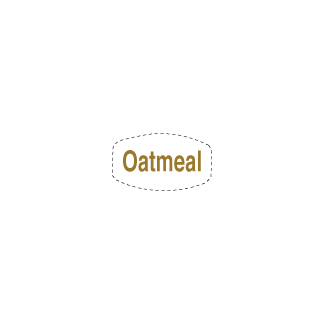 Oatmeal on white